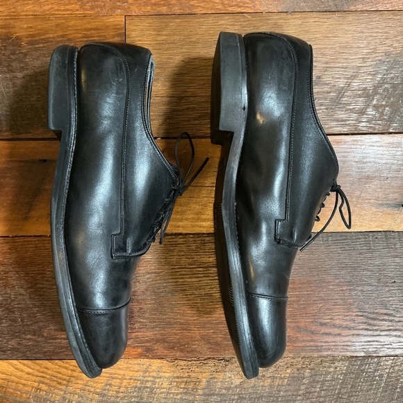 Allen Edmonds Black Leather Cap Toe Oxford Dress Shoes Size 9.5 - Picture 8 of 13